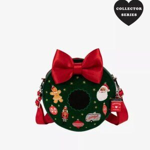 Harveys Holiday Wreath Convertible Streamline Collector Series Crossbody Bag